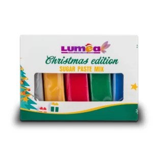 Lumea fondant pakket kerst kleuren 5x 100 gram